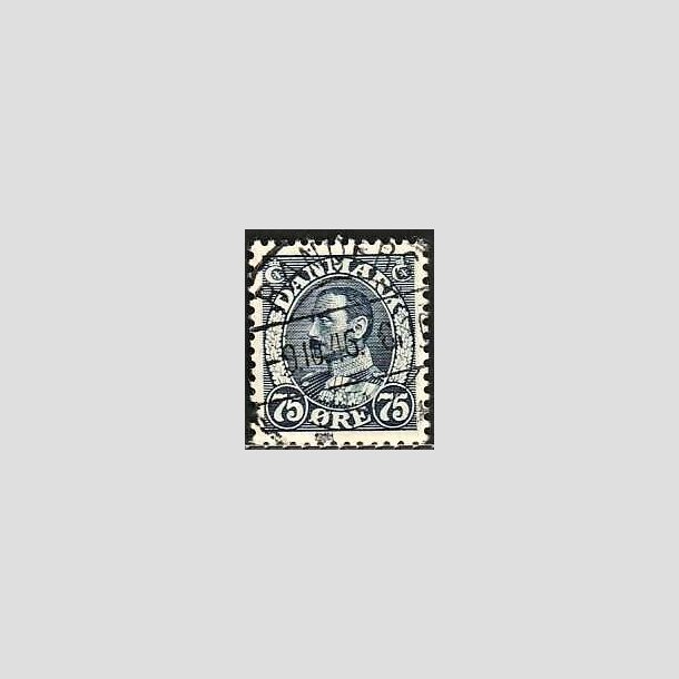 FRIMÆRKER DANMARK | 1941 - AFA 269 - Chr. X 75 øre mørkblå - Pragt Stemplet Randers