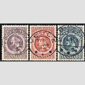 FRIM�RKER DANMARK | 1945 - AFA 290,291,292 - Chr. X 75 �r 10 -40 �re s�t - Pragt Stemplet 