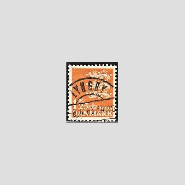 FRIMRKER DANMARK | 1962 - AFA 404 - Rigsvben 1,25 Kr. orange - Lux Stemplet Lyngby