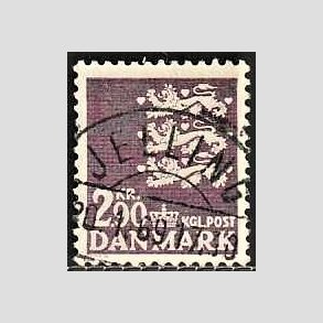 FRIMRKER DANMARK | 1968 - AFA 470 - Rigsvben 2,90 Kr. violet - Lux Stemplet Jelling