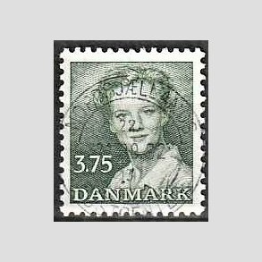 FRIMRKER DANMARK | 1990 - AFA 956 - Dronning Margrethe - 3,75 Kr. grn - Pragt Stemplet