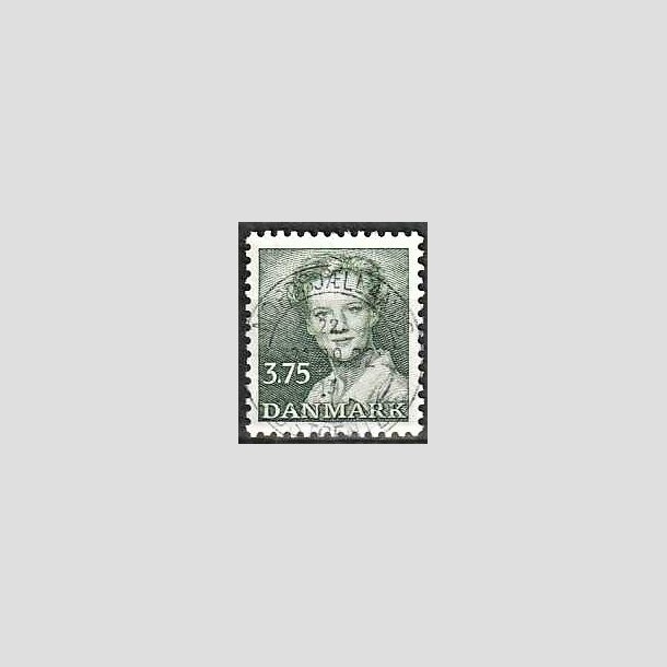 FRIMRKER DANMARK | 1990 - AFA 956 - Dronning Margrethe - 3,75 Kr. grn - Pragt Stemplet