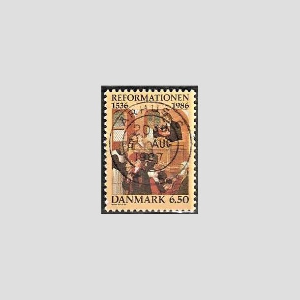 FRIMRKER DANMARK | 1986 - AFA 874 - Reformationen - 6,50 Kr. flerfarvet - Pragt Stemplet