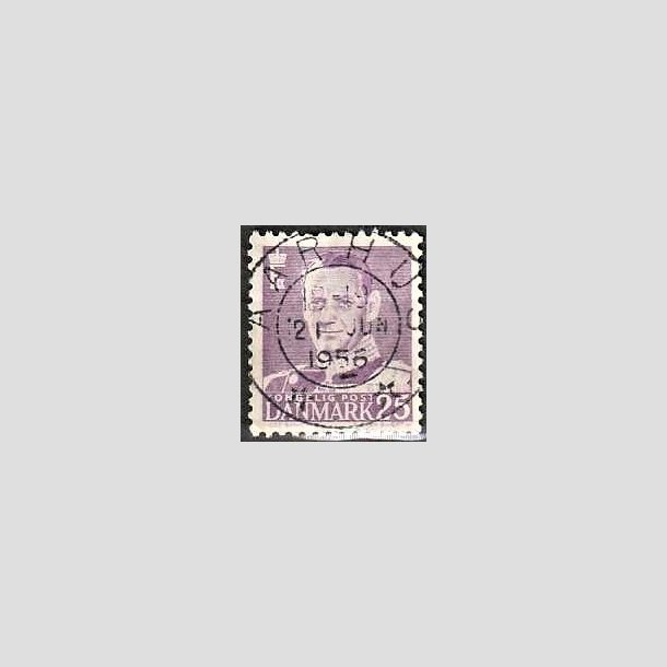 FRIMRKER DANMARK | 1955 - AFA 360 - Fr. IX 25 re violet - Lux Stemplet Aarhus