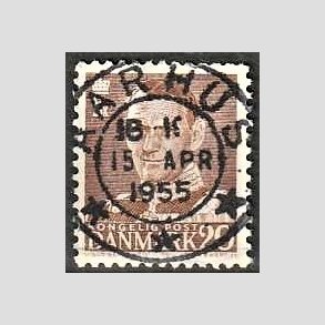 FRIMRKER DANMARK | 1950 - AFA 320 - Fr. IX 20 re brun - Lux Stemplet Aarhus
