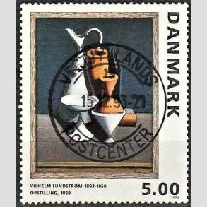 FRIMRKER DANMARK | 1993 - AFA 1057 - Maleriserie 6. - 5,00 Kr. Wilhelm Lundstrm - Pragt Stemplet