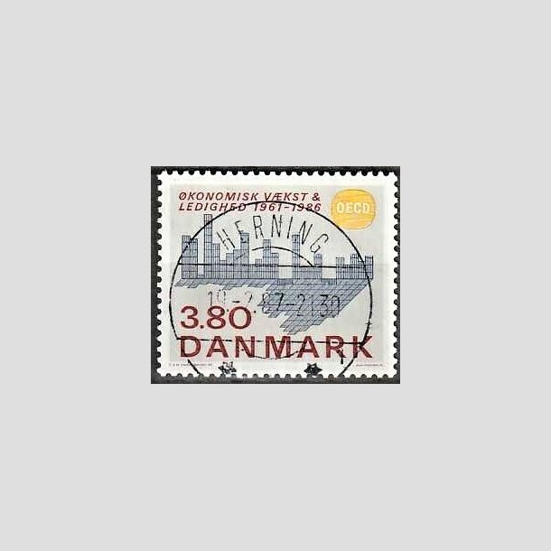 FRIMRKER DANMARK | 1986 - AFA 875 - OEDC 25 r - 3,80 Kr. flerfarvet - Pragt Stemplet