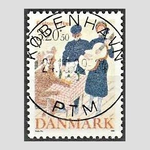 FRIMRKER DANMARK | 1989 - AFA 933 - Frelsens Hr - 3,20 Kr. + 50 re flerfarvet - Pragt Stemplet