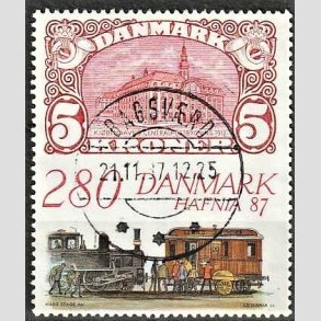 FRIMRKER DANMARK | 1987 - AFA 888 - Hafnia 87 - 2,80 Kr. flerfarvet - Lux Stemplet