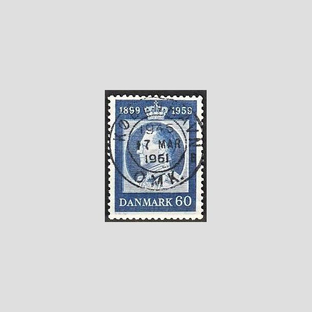 FRIMRKER DANMARK | 1959 - AFA 376 - Frederik IX 60 r - 60 re bl - Pragt Stemplet