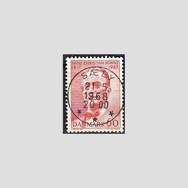 FRIMRKER DANMARK | 1967 - AFA 466 - Chr. Sonne - 60 re rd - Pragt Stemplet Sby