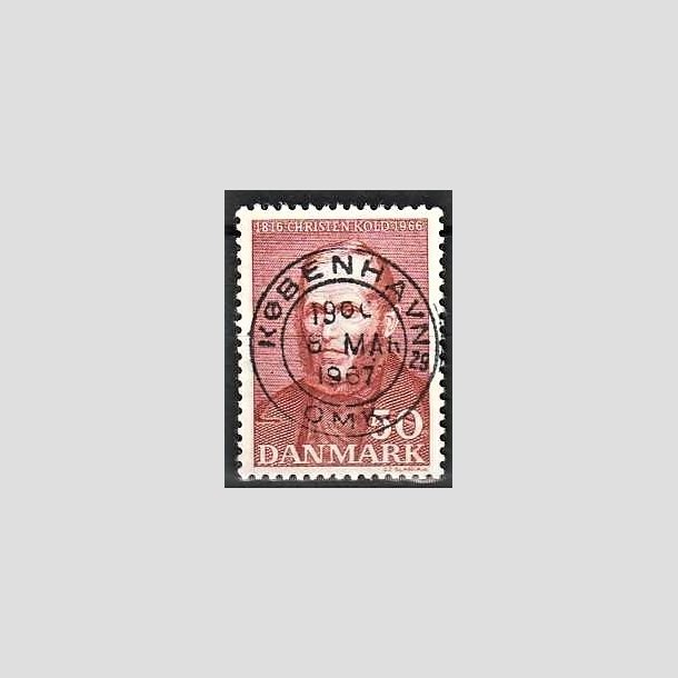 FRIMRKER DANMARK | 1966 - AFA 444 - Christen Kold - 50 re brunrd - Pragt Stemplet