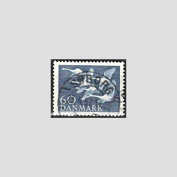 FRIMRKER DANMARK | 1956 - AFA 368 - Nordens svaner - 60 re bl - Lux Stemplet Sborg