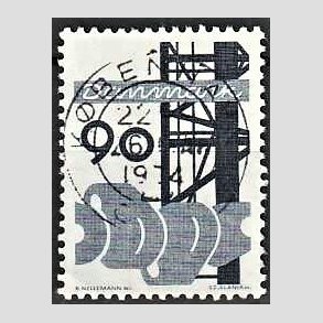 FRIM�RKER DANMARK | 1968 - AFA 476 - Danmarks industri - 90 �re bl� - Pragt Stemplet