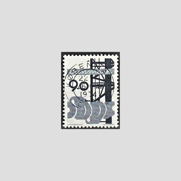 FRIMRKER DANMARK | 1968 - AFA 476 - Danmarks industri - 90 re bl - Pragt Stemplet