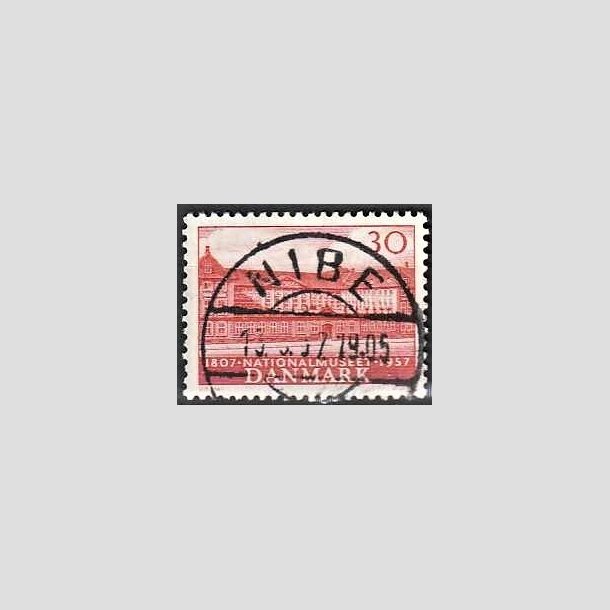 FRIMRKER DANMARK | 1957 - AFA 370 - Nationalmuseets 150 r - 30 re rd - Pragt Stemplet Nibe