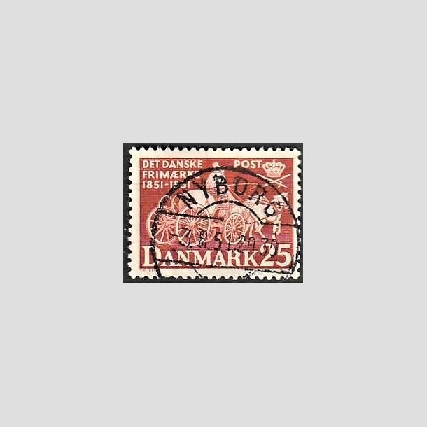 FRIMRKER DANMARK | 1951 - AFA 332 - Frste frimrker 100 r, 25 re brunrd - Pragt Stemplet