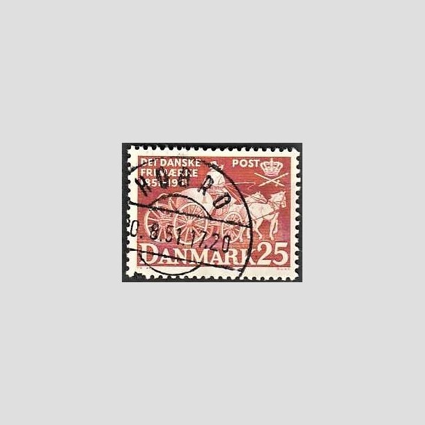 FRIMRKER DANMARK | 1951 - AFA 332 - Frste frimrker 100 r, 25 re brunrd - Pragt Stemplet