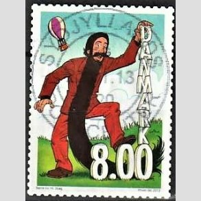 FRIM�RKER DANMARK | 2013 - AFA 1736 - B�rne-TV - 8,00 Kr. flerfarvet - Pragt Stemplet