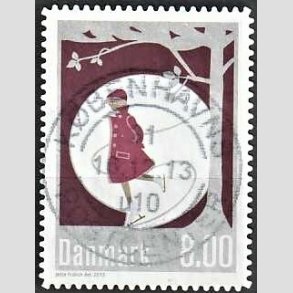 FRIM�RKER DANMARK | 2013 - AFA 1757a - Vinterstemning - 8,00 Kr. flerfarvet - Pragt Stemplet