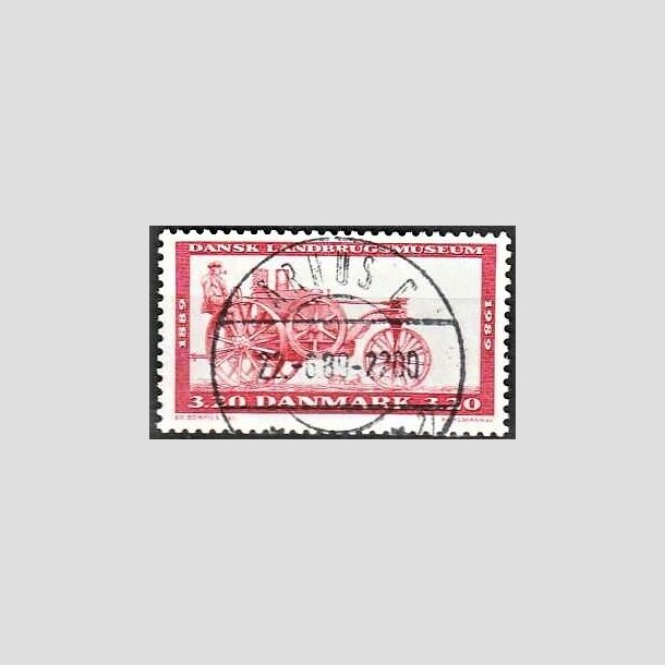 FRIMRKER DANMARK | 1989 - AFA 942 - Dansk Landbrugsmuseum 100 r - 3,20 Kr. rdbrun - Pragt Stemplet