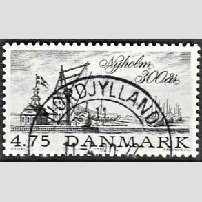 FRIMRKER DANMARK | 1990 - AFA 963 - Nyholm 300 r. - 4,75 Kr. sort - Lux Stemplet