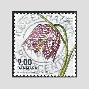 FRIM�RKER DANMARK | 2014 - AFA 1766 - For�rsblomster - 9,00 Kr. flerfarvet - Pragt Stemplet