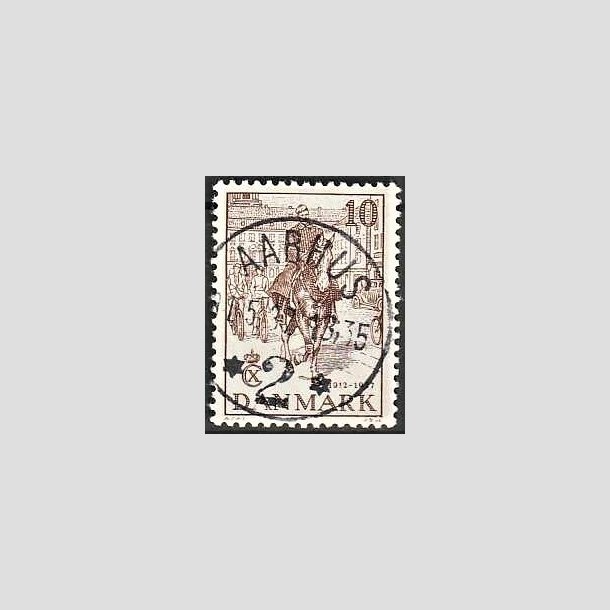 FRIMRKER DANMARK | 1937 - AFA 240 - Chr. X 25 re jubilum 10 re brun - Lux Stemplet Aarhus