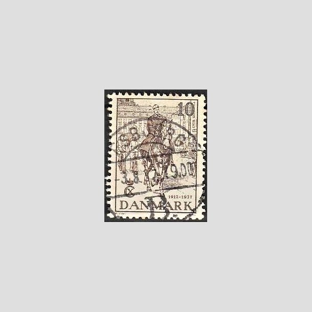 FRIMRKER DANMARK | 1937 - AFA 240 - Chr. X 25 re jubilum 10 re brun - Lux Stemplet Esbjerg