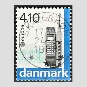 FRIM�RKER DANMARK | 1988 - AFA 912 - Europam�rker - 4,10 Kr. flerfarvet - Lux Stemplet Sk�lsk�r