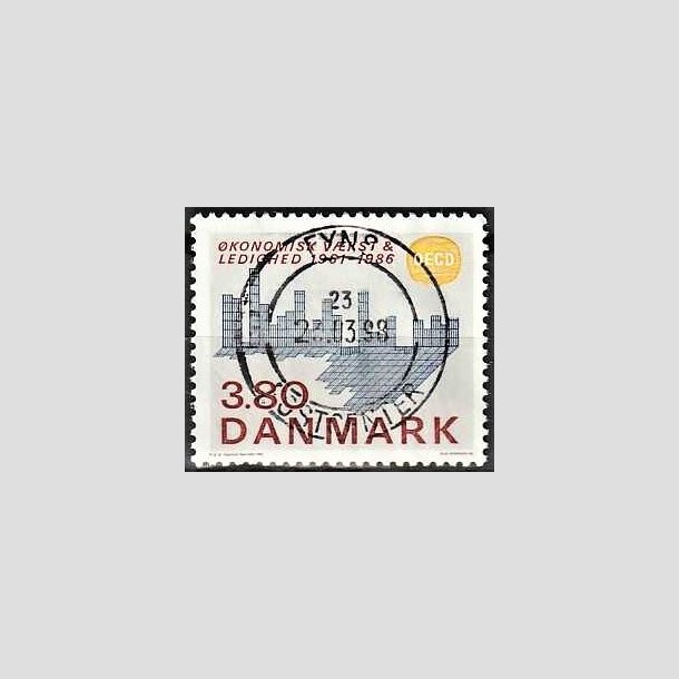 FRIMRKER DANMARK | 1986 - AFA 875 - OEDC 25 r - 3,80 Kr. flerfarvet - Pragt Stemplet