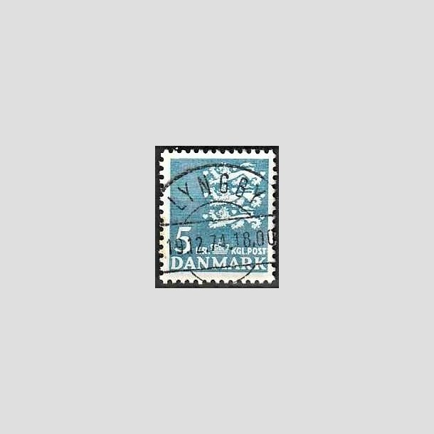 FRIMRKER DANMARK | 1946-47 - AFA 295 - Rigsvben 5 Kr. bl - Lux Stemplet Lyngby