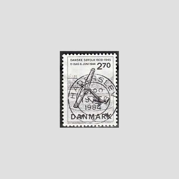 FRIMRKER DANMARK | 1984 - AFA 805 - Normandiets invation danske skibe - 2,70 Kr. brun - Pragt Stemplet