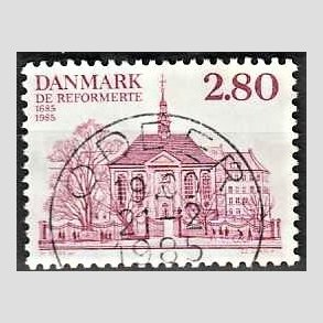 FRIM�RKER DANMARK | 1985 - AFA 825 - Reformerte meninghed 300 �r - 2,80 Kr. rosa - Pragt Stemplet