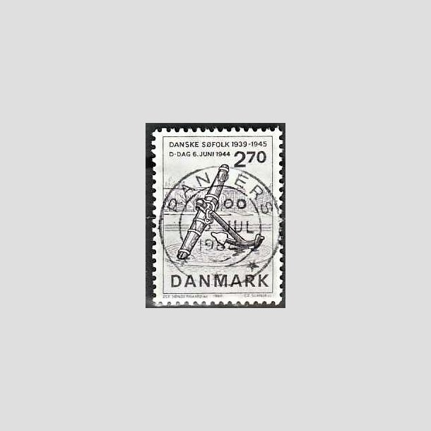 FRIMRKER DANMARK | 1984 - AFA 805 - Normandiets invation danske skibe - 2,70 Kr. brun - Pragt Stemplet