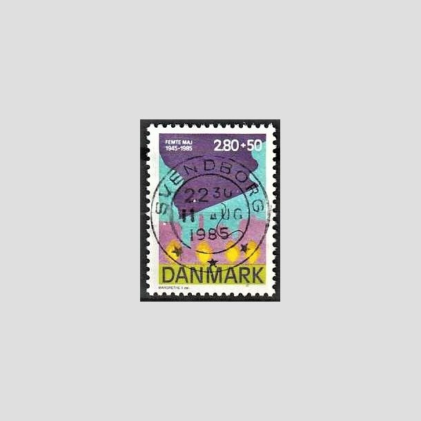 FRIMRKER DANMARK | 1985 - AFA 831 - 40-ret for befrielsen - 2,80 + 50 re Kr. flerfarvet - Pragt Stemplet Svendborg