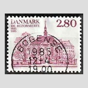 FRIM�RKER DANMARK | 1985 - AFA 825 - Reformerte meninghed 300 �r - 2,80 Kr. rosa - Pragt Stemplet Bogense