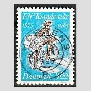 FRIM�RKER DANMARK | 1985 - AFA 839 - FN's kvinde-ti�r - 3,80 Kr. flerfarvet - Pragt Stemplet