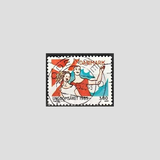 FRIMRKER DANMARK | 1985 - AFA 828 - Ungdomsr - 3,80 Kr. flerfarvet - Pragt Stemplet