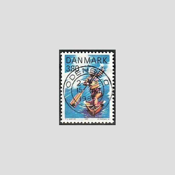 FRIMRKER DANMARK | 1985 - AFA 837 - Sport - 3,80 Kr. flerfarvet - Pragt Stemplet