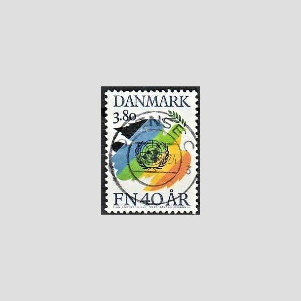 FRIMRKER DANMARK | 1985 - AFA 841 - FN 40 r - 3,80 Kr. flerfarvet - Lux Stemplet