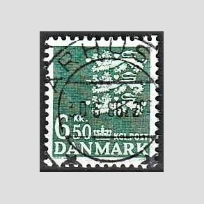 FRIMRKER DANMARK | 1986 - AFA 847 - Rigsvben - 6,50 Kr. grn - Lux Stemplet