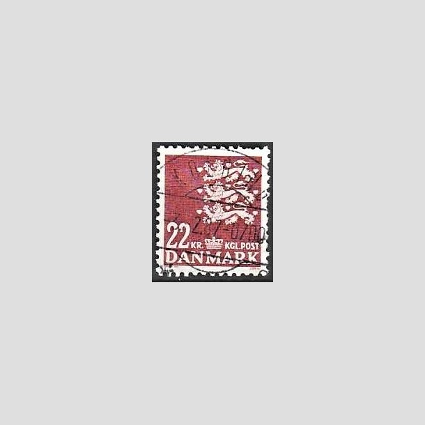 FRIMRKER DANMARK | 1987 - AFA 876 - Rigsvben 22 Kr. matrd - Lux Stemplet