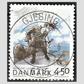 FRIM�RKER DANMARK | 2004 - AFA 1384 - Heimdal - 4,50 Kr. flerfarvet - Pragt Stemplet Gjesing