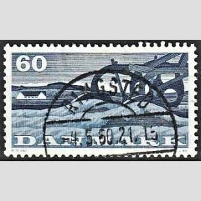 FRIM�RKER DANMARK | 1960 - AFA 383 - Landbrugsmotiver - 60 �re bl� - Pragt Stemplet Ringsted