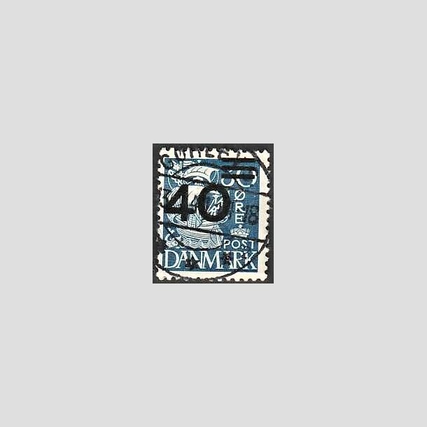 FRIMRKER DANMARK | 1940 - AFA 265 - 40/30 re bl Provisorier - Lux Stemplet Grlev