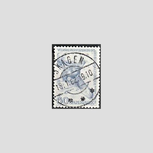 FRIMRKER DANMARK | 1960 - AFA 388 - WHO - 60 re bl - Lux Stemplet