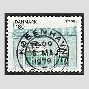 FRIM�RKER DANMARK | 1978 - AFA 663 - Midtjylland - 180 �re flerfarvet - Pragt Stemplet