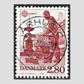 FRIM�RKER DANMARK | 1986 - AFA 870 - Europam�rker - 2,80 Kr. r�d - Pragt Stemplet