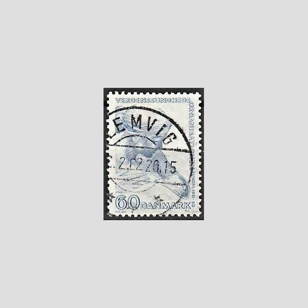 FRIMRKER DANMARK | 1960 - AFA 388 - WHO - 60 re bl - Lux Stemplet Lemvig